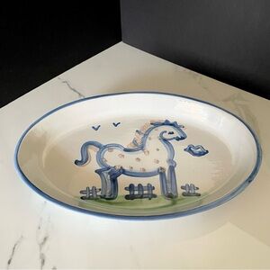 14" Horse Platter by M.A. Hadley